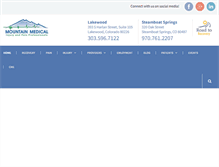 Tablet Screenshot of mountainmedicalinjury.com